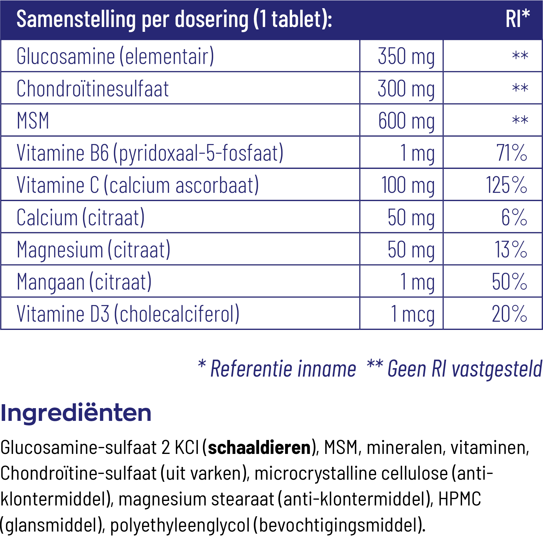 Vitakruid Atrimove® Glucosamine Chondroïtine Msm Complex (90 tabletten) - image 3