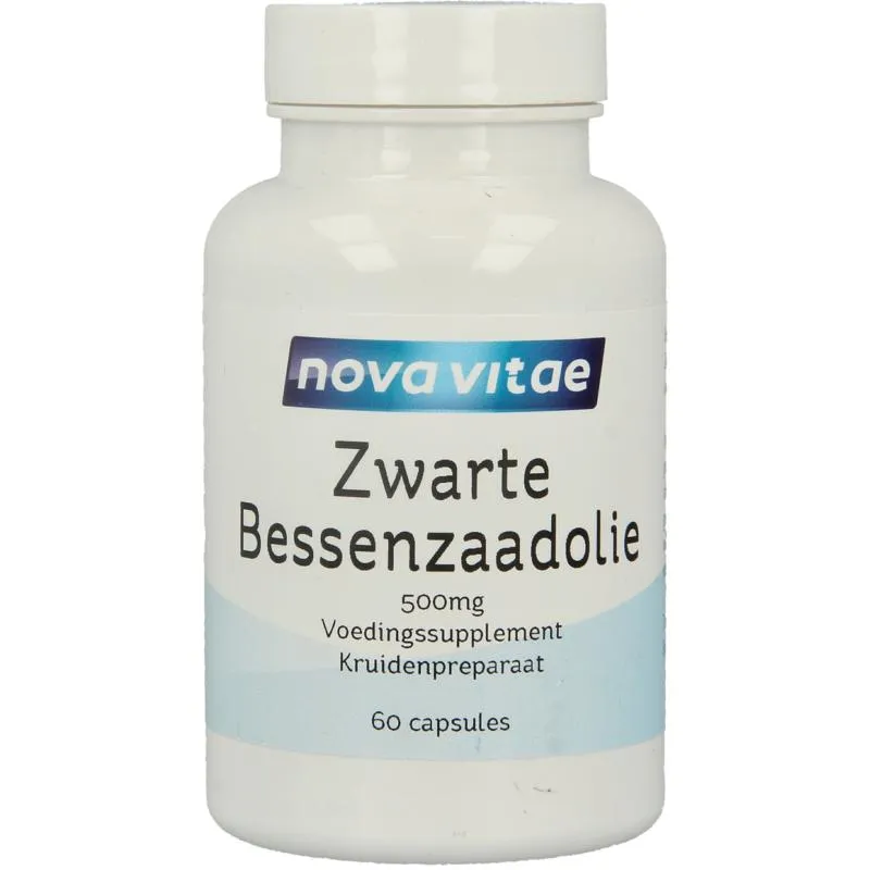 Nova Vitae Zwarte bessenzaad olie (60 capsules)