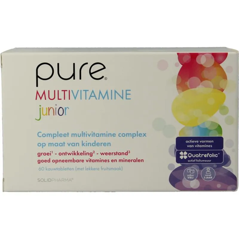Pure Multivitamine junior (60 kauwtabletten)