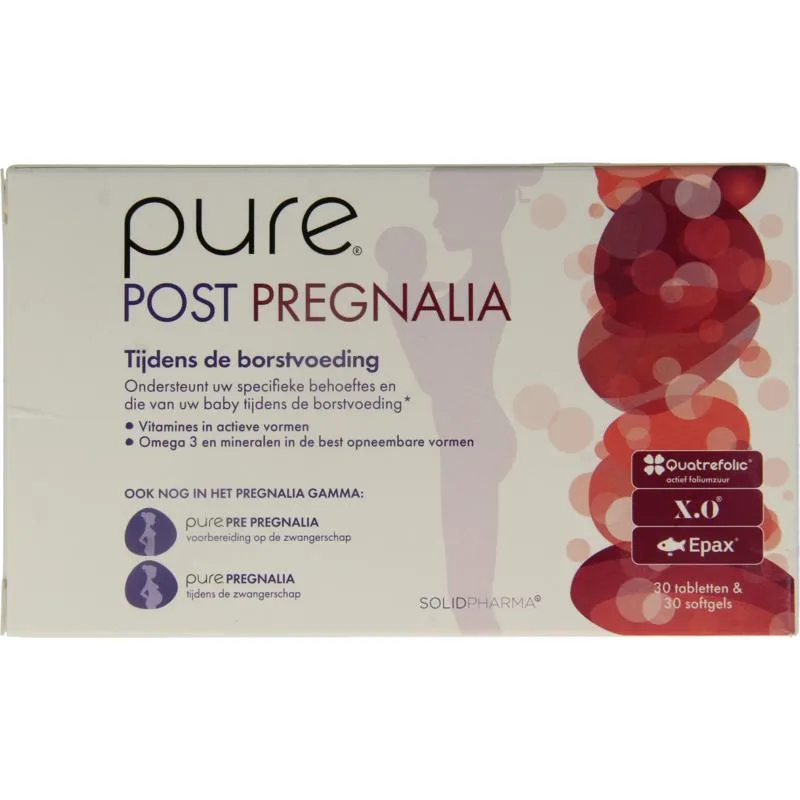 Pure Post pregnalia (30 tabletten & 30 softgels) (60 stuks)