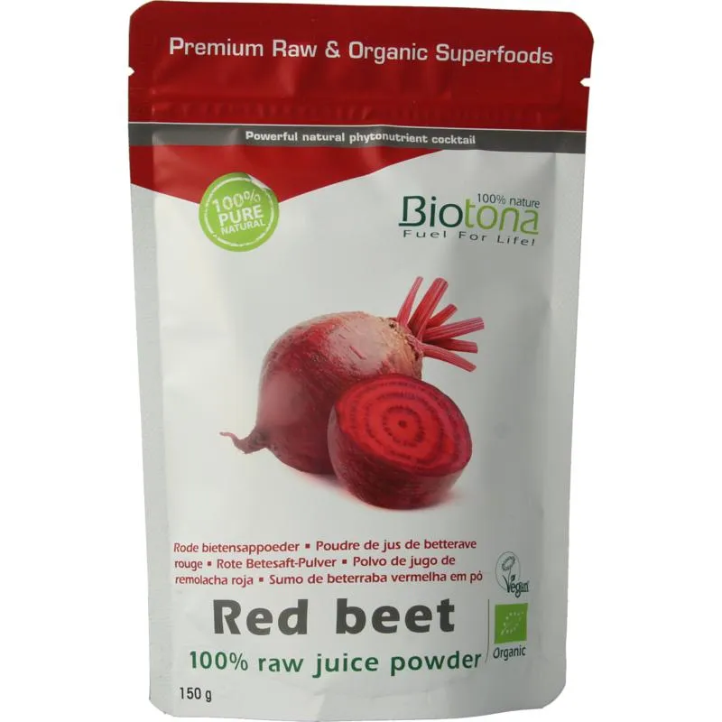 Biotona Red beet raw powder bio (150 gr)