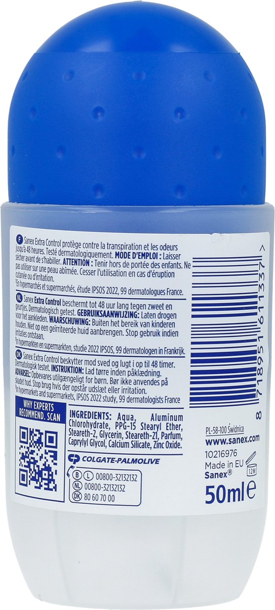 Sanex Deodorant extra control (50 ml)