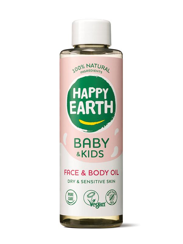 Happy Earth Gezicht & lichaam olie voor ba by & kids (150 ml)