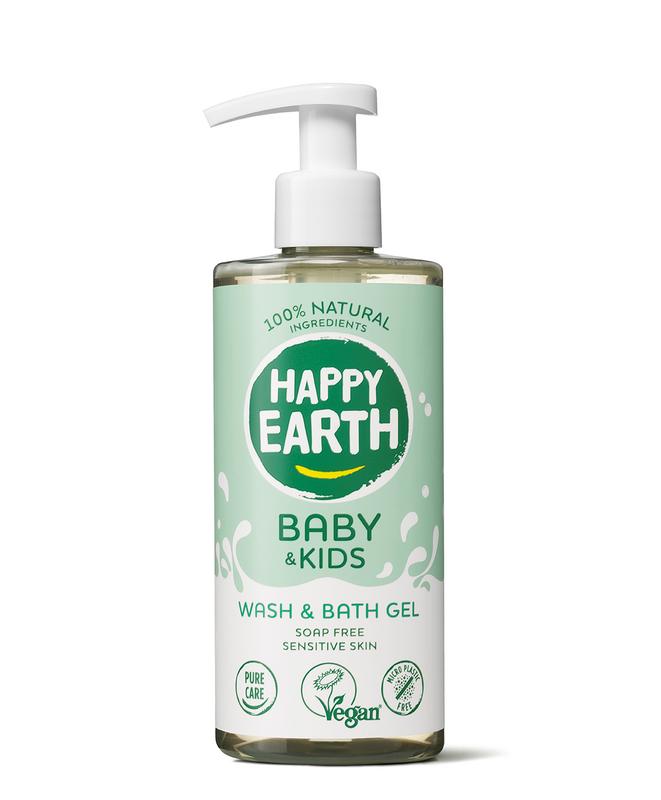 Happy Earth Was & badgel zeepvrij baby & kids (300 ml)