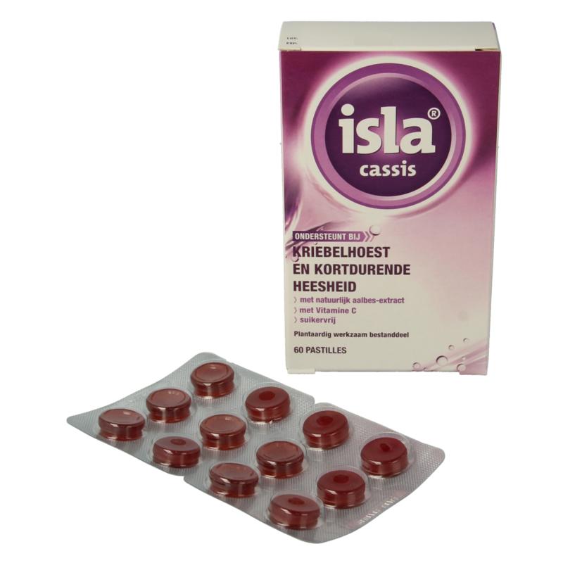 Isla Cassis keelpastille (60 tabletten)