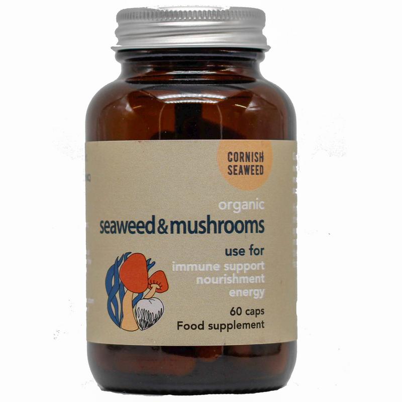 Cornish Seaweed Kelp, lion's mane & shiitake bio (60 capsules)
