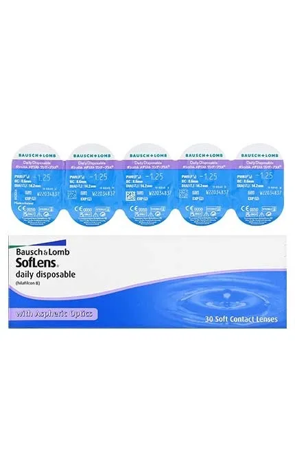 Bausch + Lomb Daglenzen -1.25 (30 stuks)