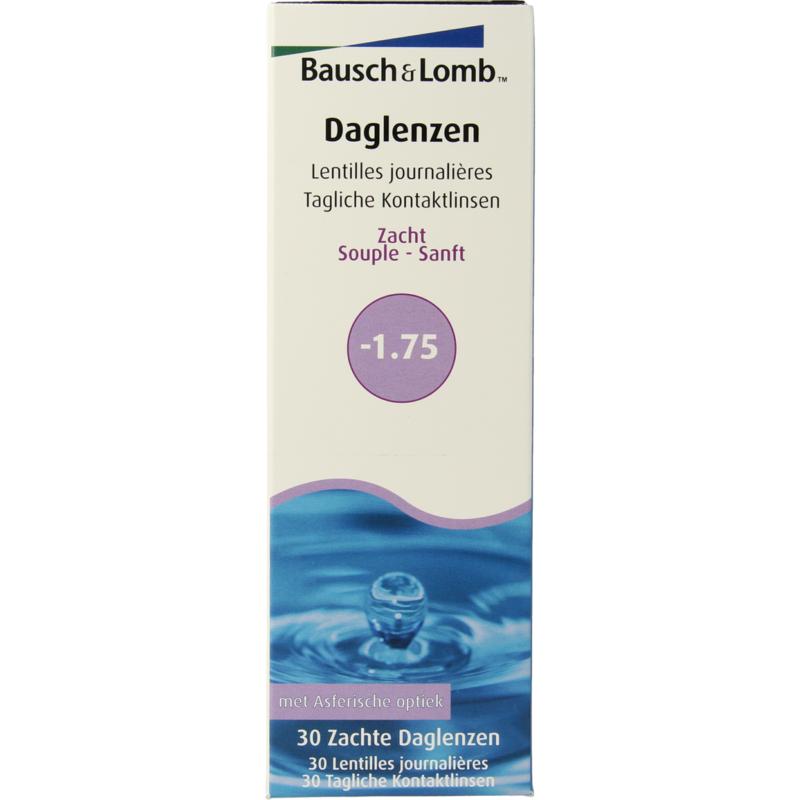 Bausch + Lomb Daglenzen -1.75 (30 stuks)