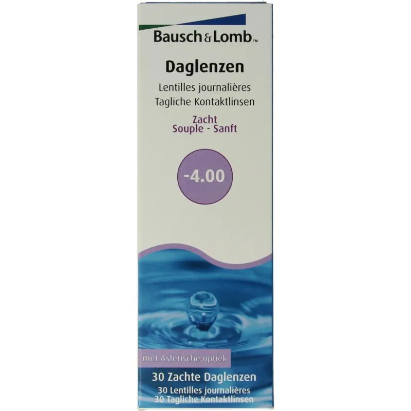 Bausch + Lomb Daglenzen -4.00 (30 stuks)