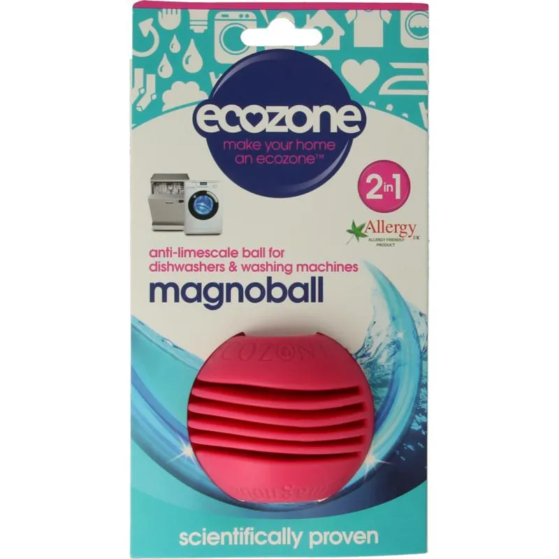 Ecozone Magnoball wasmachine en vaatwa sser ontkalker (1 stuk)