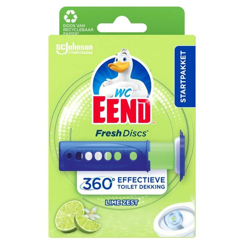 Wc Eend Fresh disk houder lime (36 ml)