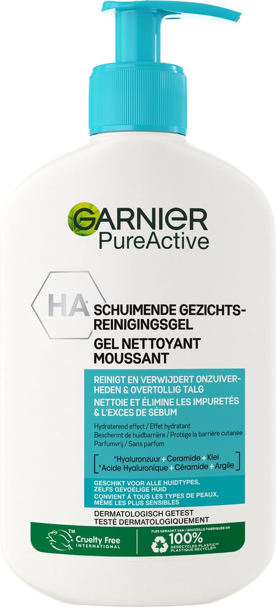Garnier Pureactive hydraterende gezichtsreiniging (250 ml)
