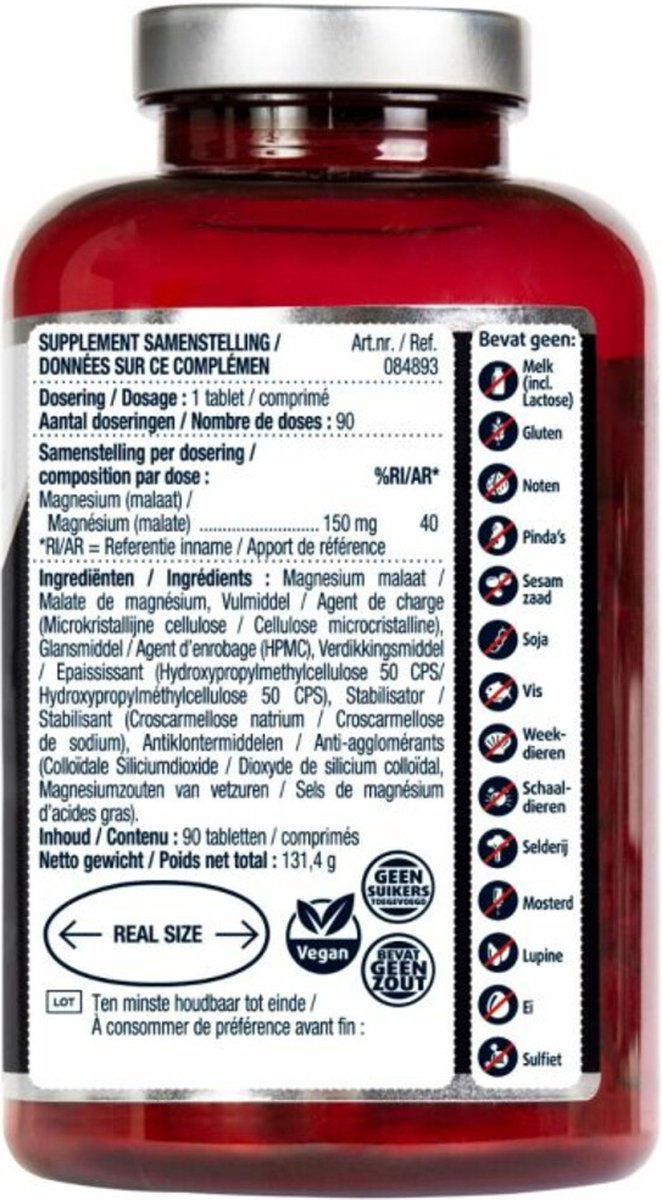 Lucovitaal Magnesium Malaat (90 tabletten)