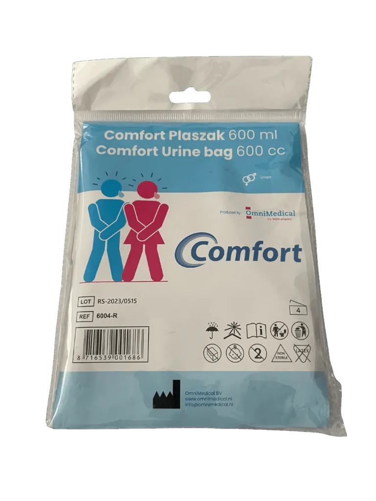 Comfort Plaszak 600ml wegwerp retail (4 stuks)