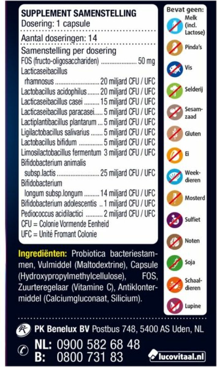 Lucovitaal Super Pre & Probiotica (14 capsules) - image 3