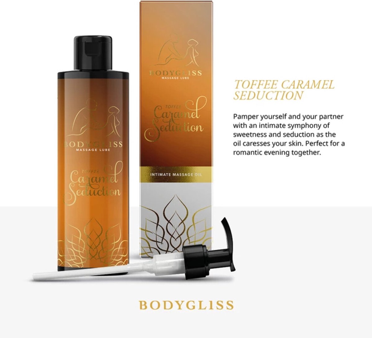 BodyGliss Massage / glijmiddel toffee karamel (150 ml)