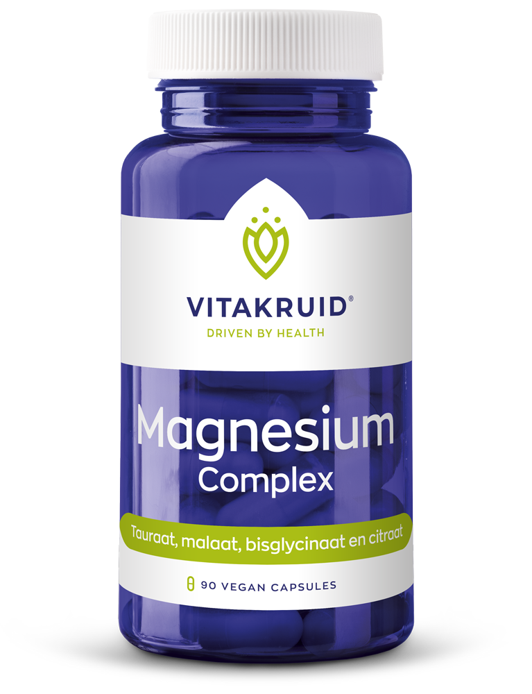 Vitakruid Magnesium Complex Tauraat Malaat Bisglycinaat (90 vega capsules)