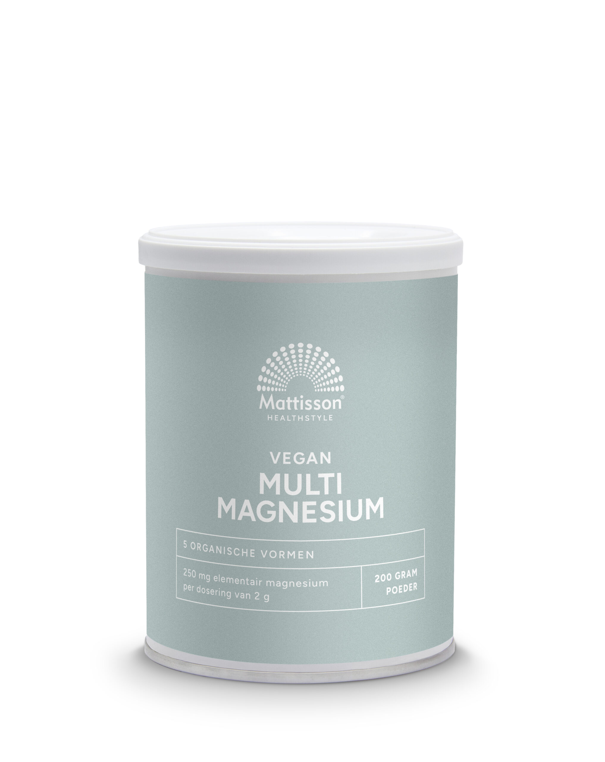 Mattisson Vegan Multi Magnesium Poeder Met Actieve Vitamine B6 (200 gr)