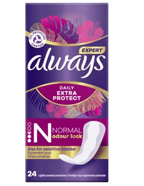 Always Daily Extra Protect Normal Odour Lock (24 stuks)