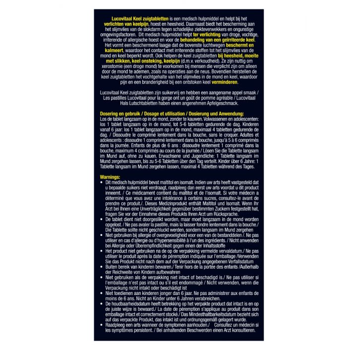 Lucovitaal Keelpijn 2-in-1 (10 zuigtabletten) - image 2