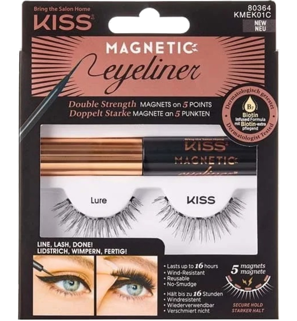 Kiss Magnetic eyeliner&lash kit 01 (1 set)