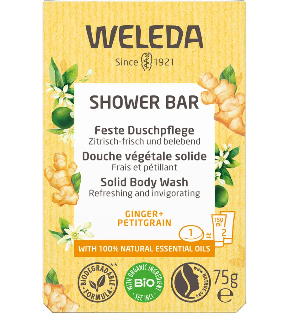 WELEDA Shower bar ginger + pititgrain (75 gr)
