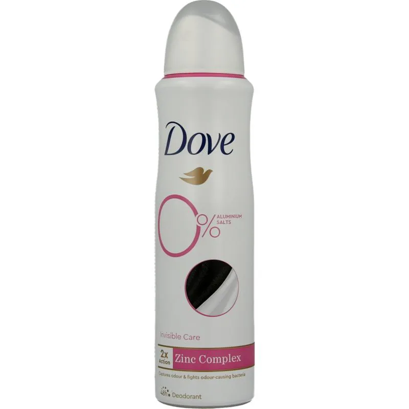 Dove Deodorant spray invisible care 0% (150 ml)