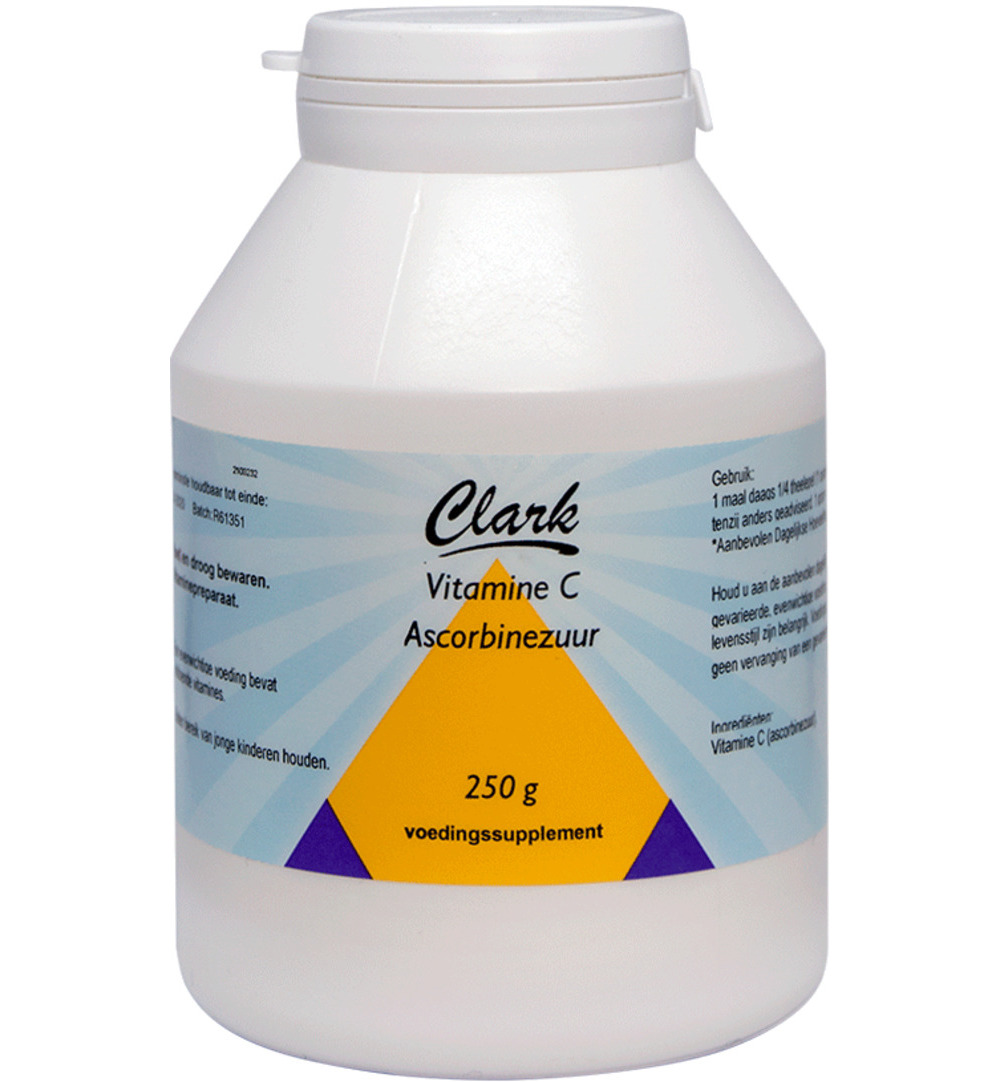 Clark Vitamine C ascorbine zuur (250 gr)