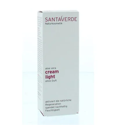 Santaverde Aloe vera cream light parfumvrij (30 ml)