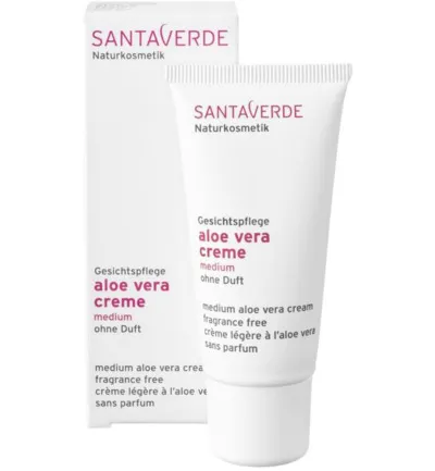 Santaverde Aloe vera cream medium parfumvrij (30 ml)