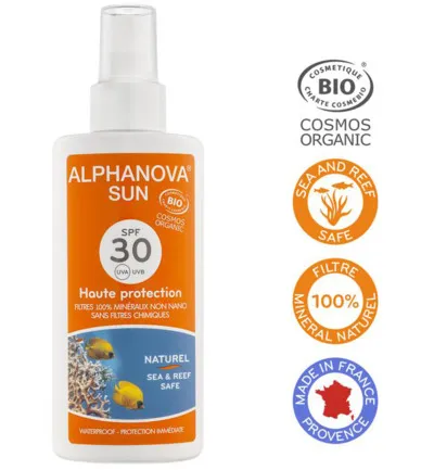 Alphanova Sun Sun spray SPF30 vegan (125 ml)