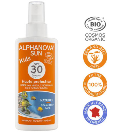 Alphanova Sun Sun spray SPF30 kids vegan (125 ml)