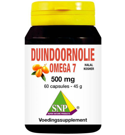 Snp Duindoorn Olie Omega 7 500 Mg Halal-Kosher (60 capsules)