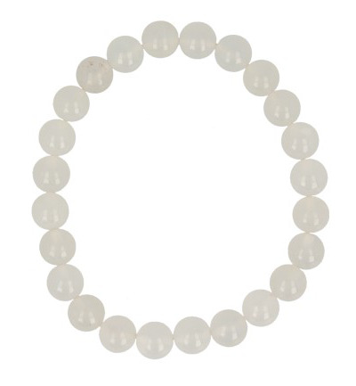 Ruben Robijn Kralenarmband jade wit 8mm (1 stuk)