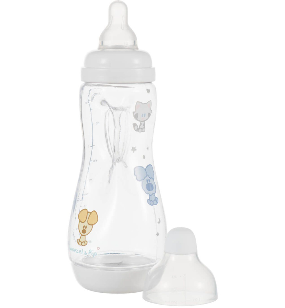 Difrax Handgreep fles 240ml woezel & pip (1 stuk)