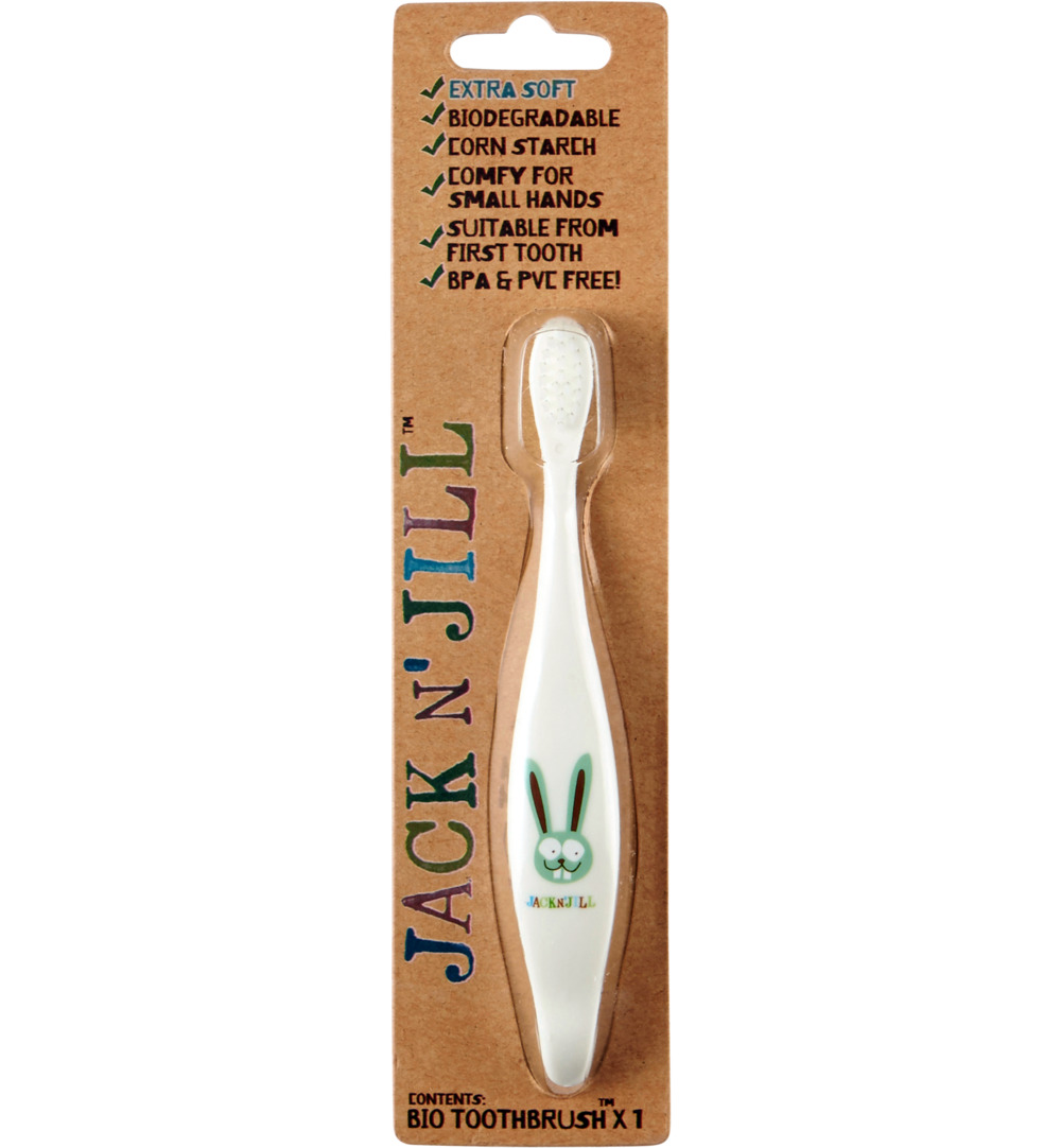 Jack n' Jill Bio toothbrush bunny extra soft (1 stuk)