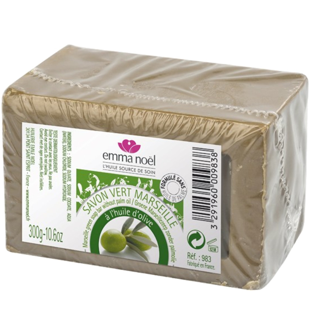 Emma Noel Marseillezeepgroen (300 gr)