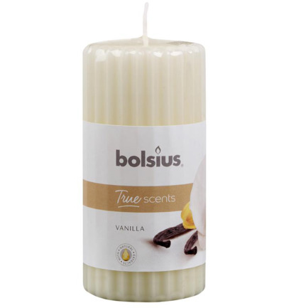 Bolsius True Scents Stompkaars Geur 120/58 Vanilla (1 stuk)