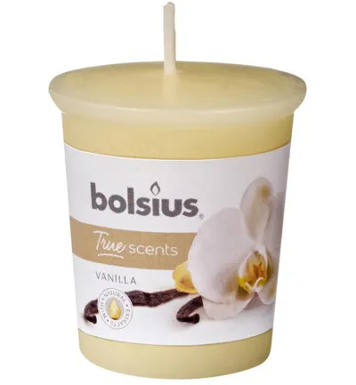 Bolsius True Scents votive 53/45 rond vanilla (1 stuk)
