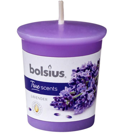 Bolsius True Scents votive 53/45 rond lavender (1 stuk)
