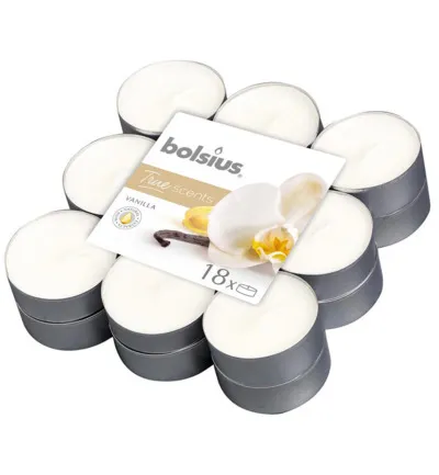 Bolsius True Scents Theelichten Vanille (18 stuks)