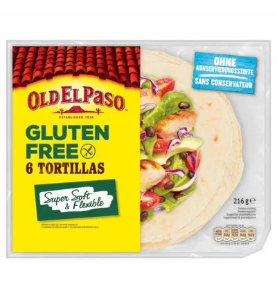 Old El Paso Tortillas Glutenvrij (216 gr)