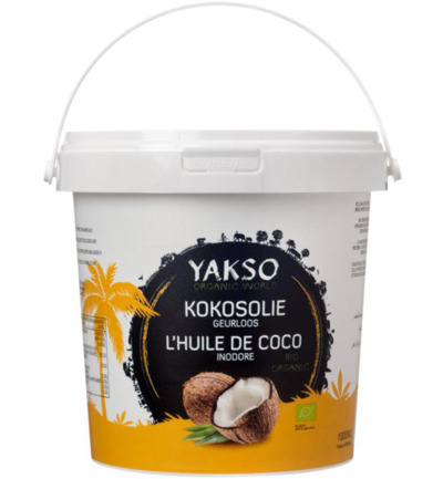 Yakso Kokosolie Geurloos Bio (1000 ml)