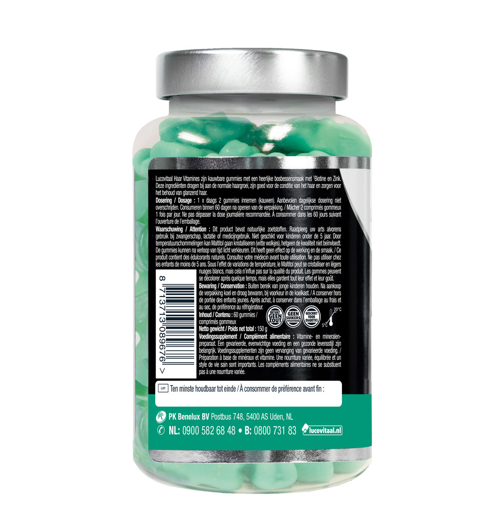 Lucovitaal Haar Vitamines (60 gummies)