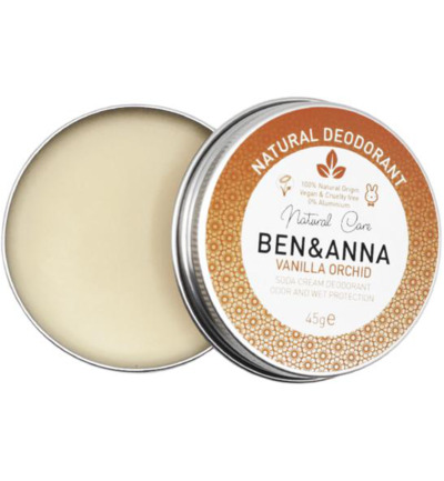 Ben & Anna Natural deodorant creme vanilla orchid (45 gr)