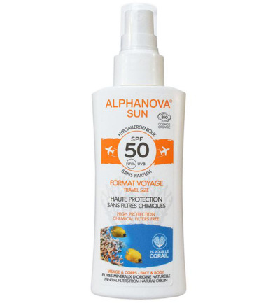 Alphanova Sun Sun spray SPF50 gevoelige huid (90 gr)