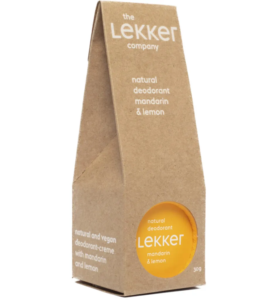 The Lekker Company Deodorant mandarijn & citroen (30 ml)
