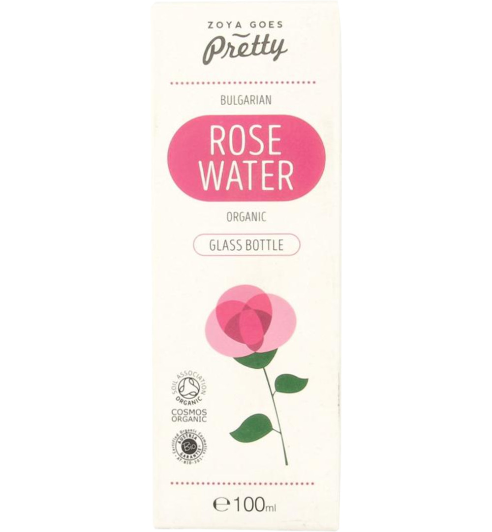 Zoya Goes Pretty Organic rose water glass bottle (100 ml)