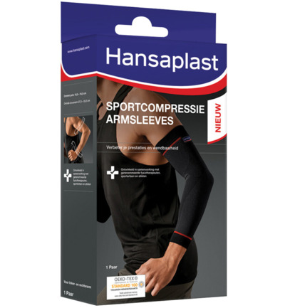 Hansaplast Sportcompressie armsleeves (1 paar)
