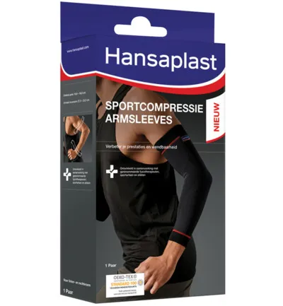 Hansaplast Sportcompressie armsleeves (1 paar)